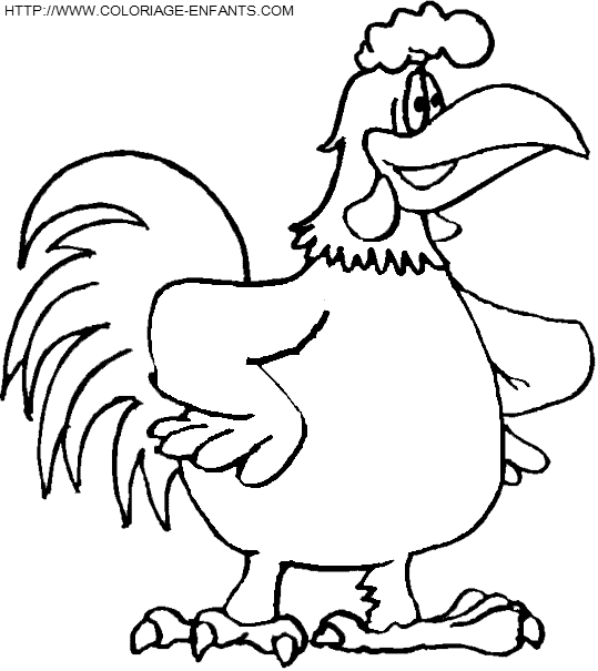 dibujo Gallinas