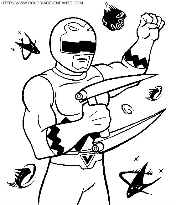 dibujo Power Rangers