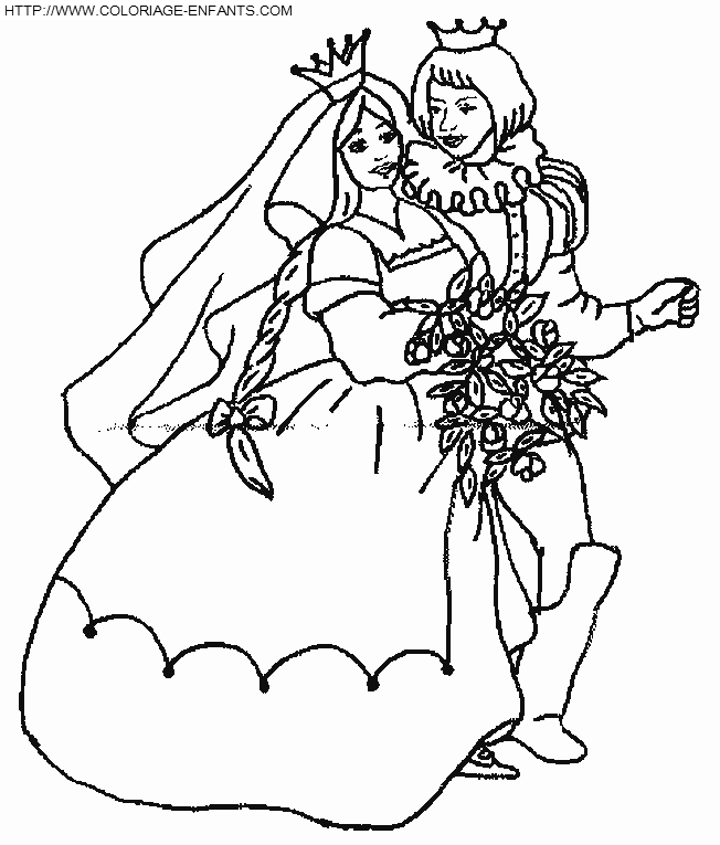 dibujo Princesas