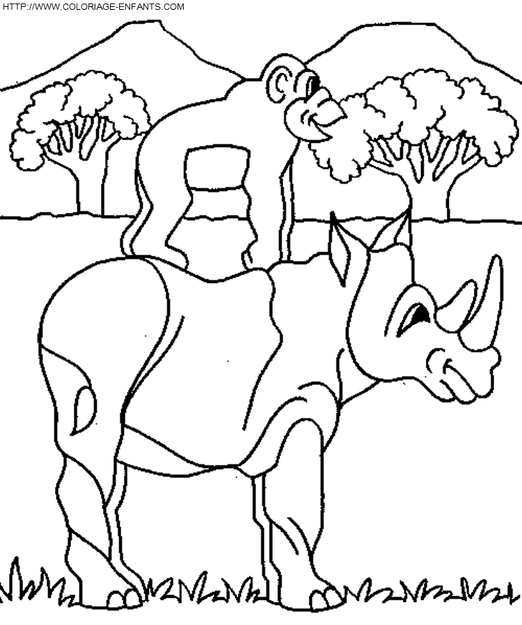 dibujo Rhinoceros