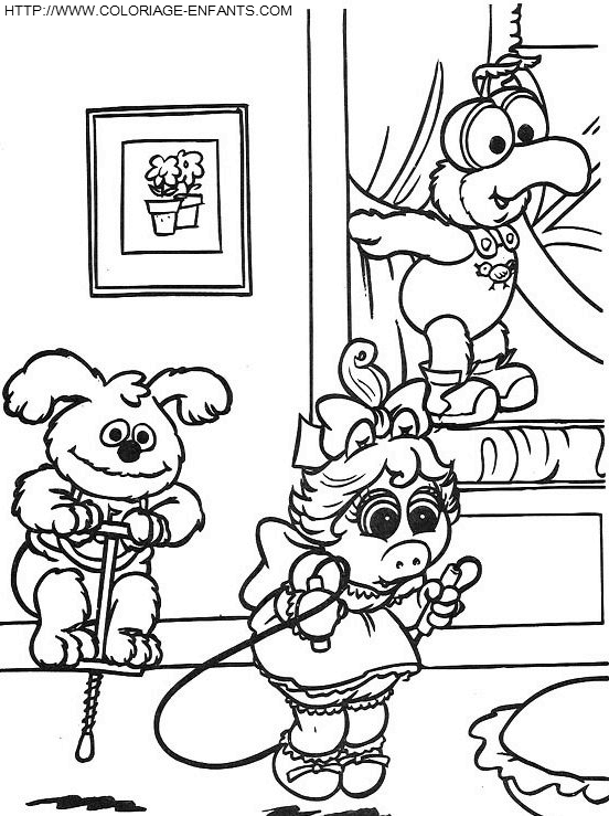 dibujo Baby Muppets