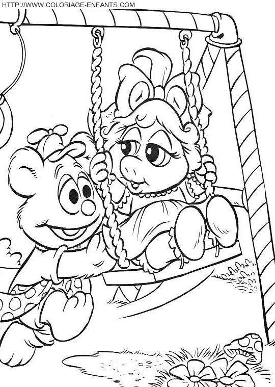 dibujo Baby Muppets