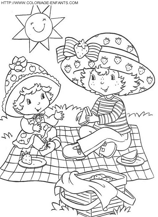 dibujo Tarta de fresa