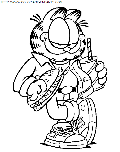 dibujo Garfield