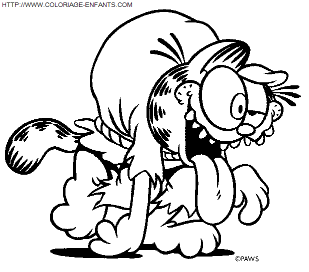 dibujo Garfield