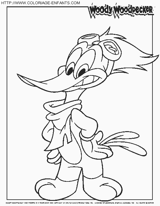 dibujo Woody Woodpecker