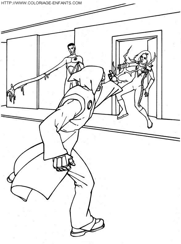 dibujo Los 4 Fantasticos