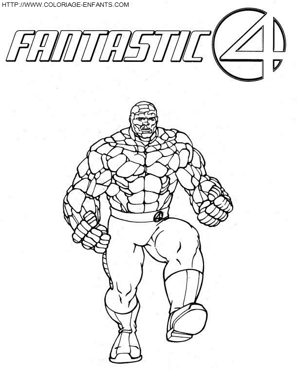 dibujo Los 4 Fantasticos