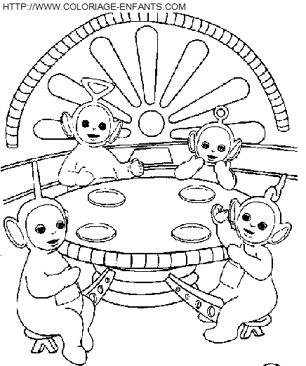 dibujo Teletubbies