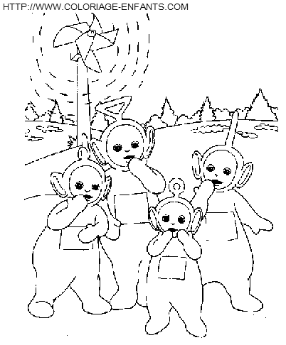 dibujo Teletubbies