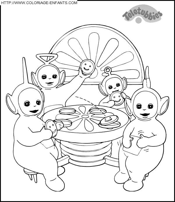 dibujo Teletubbies