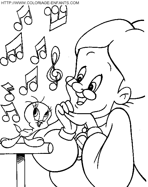 dibujo Piolin y Silvestre
