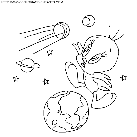 dibujo Piolin y Silvestre