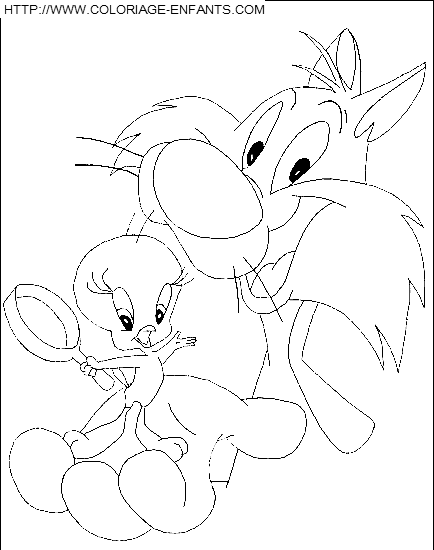 dibujo Piolin y Silvestre