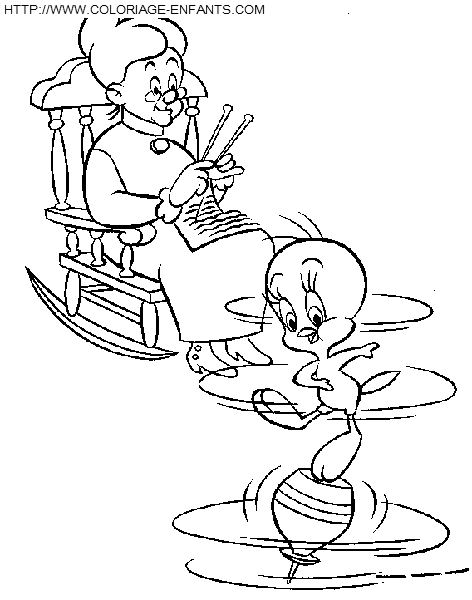 dibujo Piolin y Silvestre