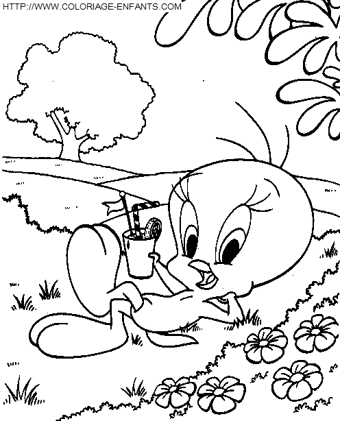 dibujo Piolin y Silvestre