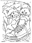 dibujo gatos