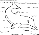 dibujo delfines
