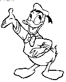 dibujo pato donald