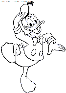 dibujo pato donald