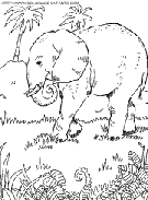dibujo elefantes
