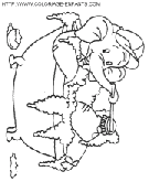 dibujo elefantes