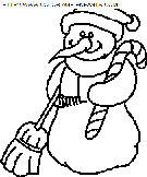 dibujo navidad muneco de nieve