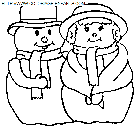 dibujo navidad muneco de nieve