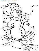 dibujo navidad muneco de nieve