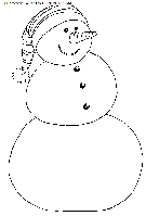 dibujo navidad muneco de nieve