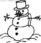 dibujo navidad muneco de nieve