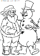 dibujo navidad muneco de nieve