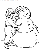 dibujo navidad muneco de nieve