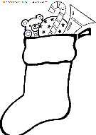 dibujo navidad calcetines