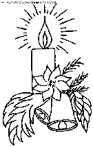 dibujo navidad velas