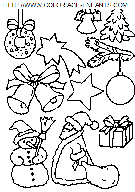 dibujo navidad bolas