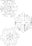 dibujo navidad copos de nieve