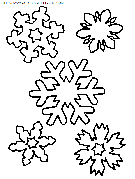 dibujo navidad copos de nieve