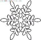 dibujo navidad copos de nieve