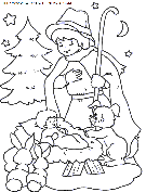 dibujo navidad nino jesus