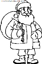 dibujo navidad papa noel