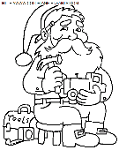 dibujo navidad papa noel