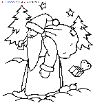 dibujo navidad papa noel