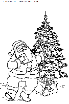 dibujo navidad papa noel