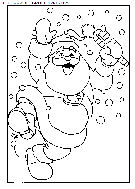 dibujo navidad papa noel