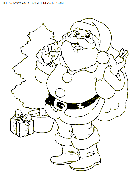 dibujo navidad papa noel