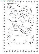 dibujo navidad papa noel