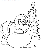 dibujo navidad papa noel