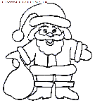 dibujo navidad papa noel