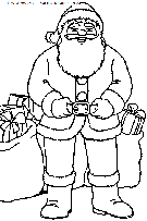 dibujo navidad papa noel